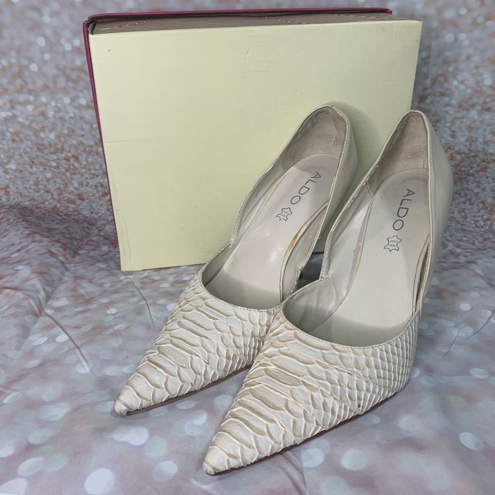 Aldo White Heels